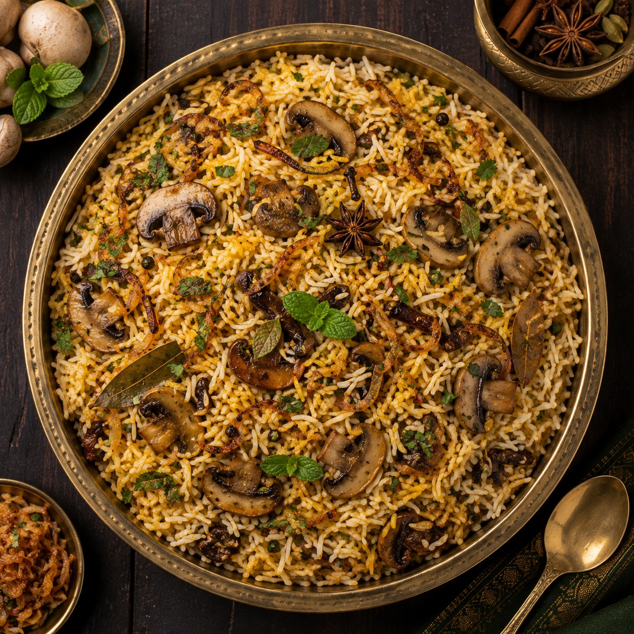 Mushroom Biryani